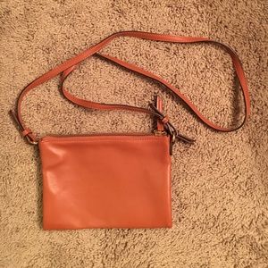 NWOT Brown envelope cross body purse